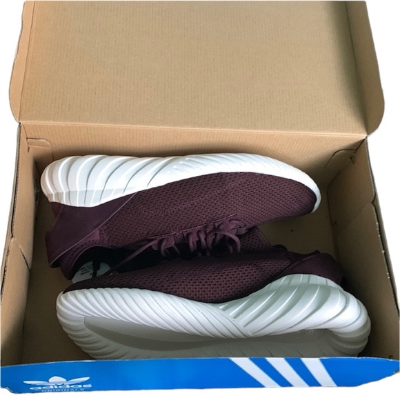 Adidas Tubular Doom Sock Burgundy Shoes